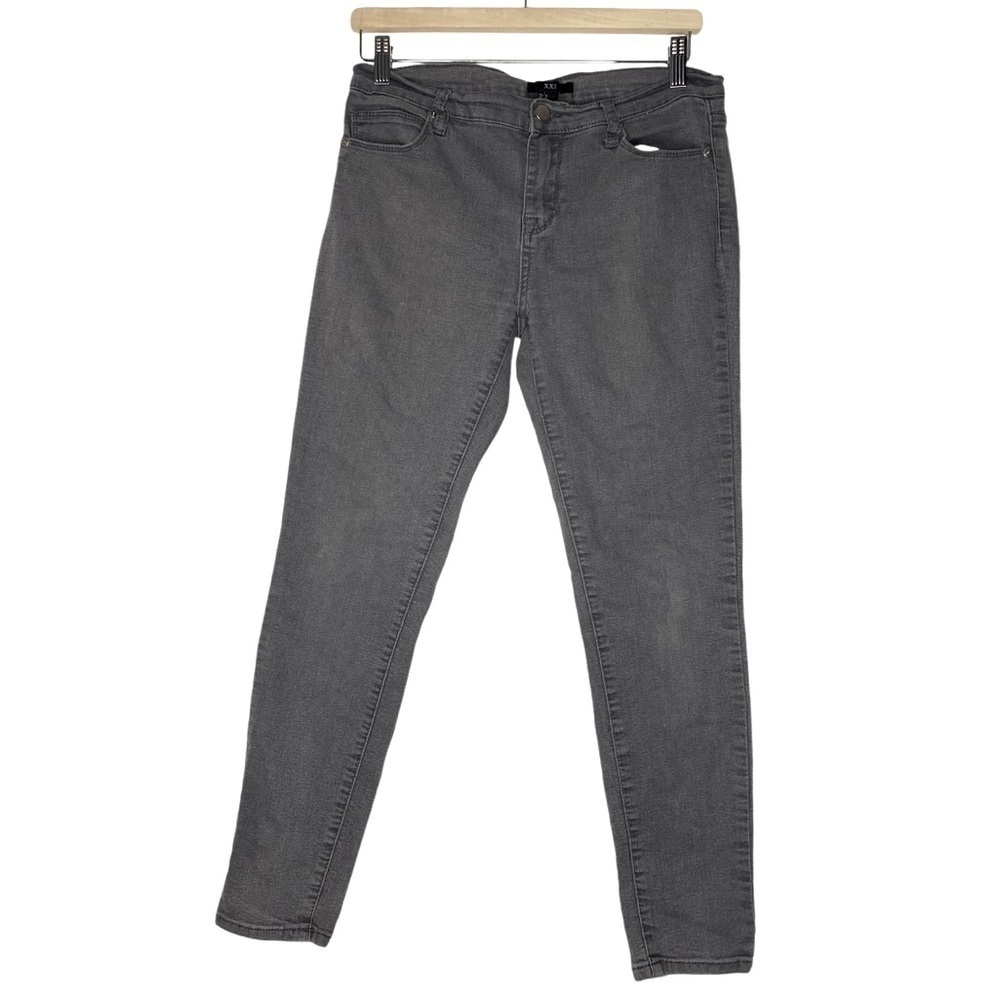 FOREVER 21 GRAY SKINNY JEANS SIZE 30
